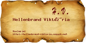 Hellenbrand Viktória névjegykártya